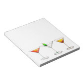 Bloc-note Cocktail Verre Mixte Boisson Martini Cosmo Manhatt (Incliné)