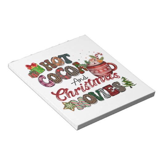 Bloc-note Coco chaud et films de Noël (Incliné)
