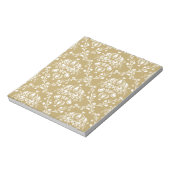 Bloc-note Cocoa and Cream Damask (Tourné)