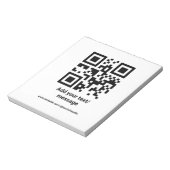 Bloc-note code barre personnalisé simple ajouter votre site  (Tourné)