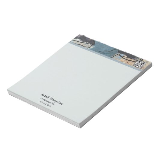 Bloc-note Code QR gris gris gris gris gris Abstrait (Tourné)