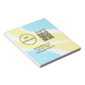 Bloc-note Code QR minimal simple ajouter un logo nom de code (Incliné)