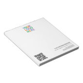 Bloc-note Code QR personnalisé pour votre entreprise (Incliné)
