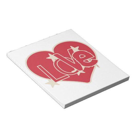 BLOC-NOTE COEUR AMOUR (Incliné)