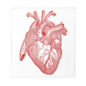 Bloc-note Coeur Anatomique Rouge (Devant)