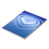 Bloc-note Coeur bleu (Tourné)