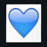 Bloc-note Coeur bleu - Emoji<br><div class="desc">Coeur bleu - Emoji</div>