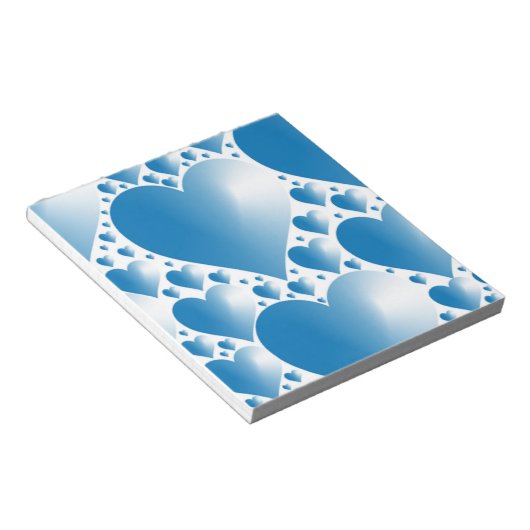 BLOC-NOTE COEUR BLEUE (Incliné)