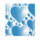 BLOC-NOTE COEUR BLEUE (Devant)