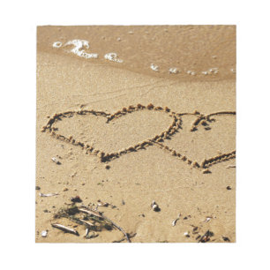 Bloc-note Cœur Cœurs amour personnalisé Anniversaires