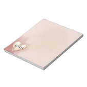 Bloc-note Cœur de crème rouge XOXO (Tourné)
