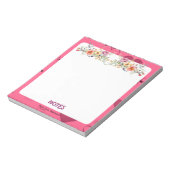 Bloc-note Coeur de passion rose (Tourné)