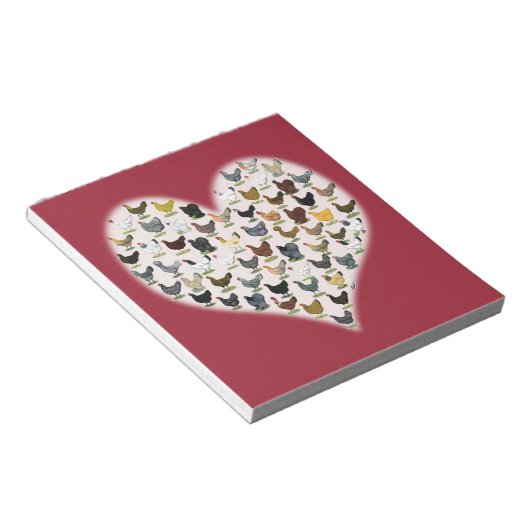 Bloc-note Coeur de poulet (Incliné)