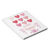 Bloc-note coeur de valentine avec amour (Incliné)