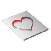 Bloc-note Coeur déconnecté (Incliné)