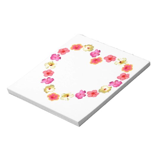 Bloc-note Coeur des fleurs (Tourné)