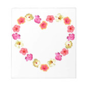 Bloc-note Coeur des fleurs (Devant)