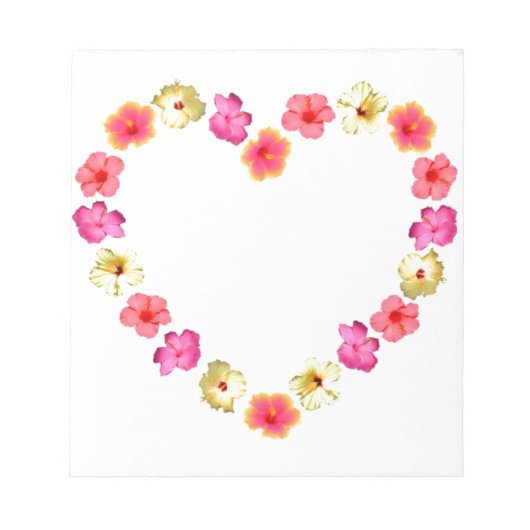 Bloc-note Coeur des fleurs (Devant)