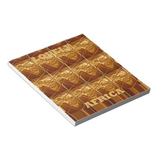 Bloc-note Coeur d'or de l'Afrique (Incliné)