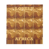 Bloc-note Coeur d'or de l'Afrique (Devant)
