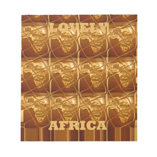 Bloc-note Coeur d'or de l'Afrique (Devant)