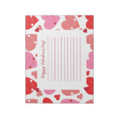 Bloc-note Coeur Heureuse Sainte-Valentin (Tourné)