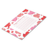 Bloc-note Coeur Heureuse Sainte-Valentin (Incliné)