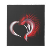 Bloc-note Coeur métallique (Devant)