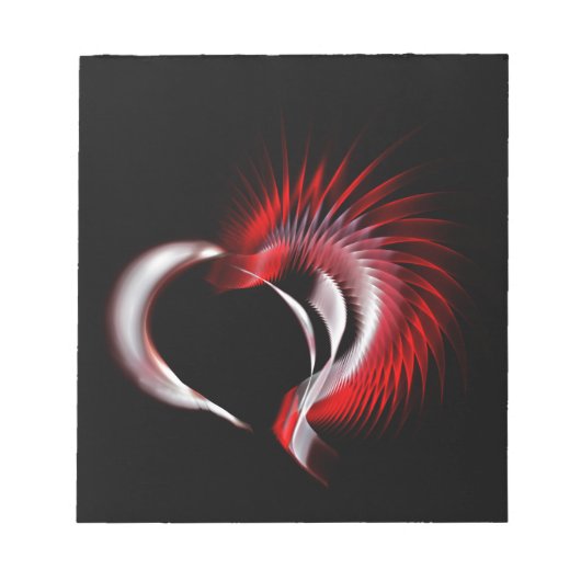 Bloc-note Coeur métallique (Devant)