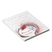 Bloc-note Coeur métallique avec sonnet de Shakespeare 18 (Incliné)