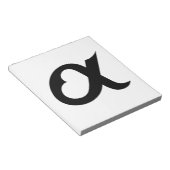 Bloc-note coeur noir (Incliné)