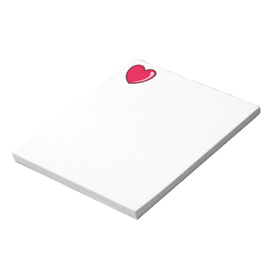 Bloc-note Coeur rouge (Tourné)