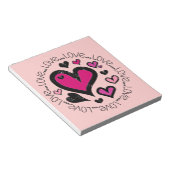 Bloc-note Coeurs Amour Amour Amour (Incliné)