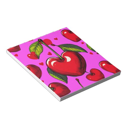 Bloc-note Cœurs de Cerise (Incliné)