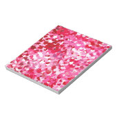 Bloc-note Cœurs de confettis roses (Tourné)