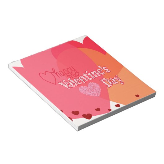 Bloc-note Coeurs de la Saint Valentin (Incliné)