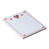 Bloc-note Coeurs du drapeau britannique américain romantique (Incliné)