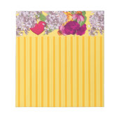 Bloc-note Coeurs et fleurs victoriens Note Pad (Devant)