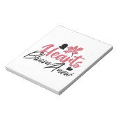 Bloc-note Coeurs fleurissent à nouveau - Citation Florale In (Tourné)