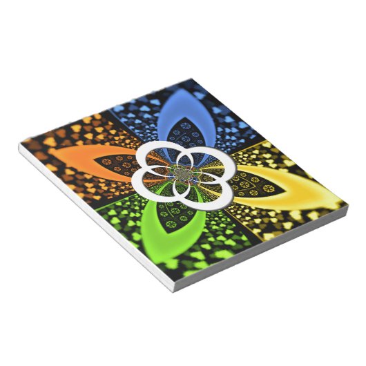 Bloc-note Coeurs Iridescente Polka sans soudure Point Art Ab (Incliné)