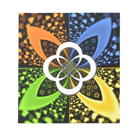 Bloc-note Coeurs Iridescente Polka sans soudure Point Art Ab (Devant)