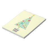 Bloc-note Coeurs mignons pastel moderne sapin de Noël (Tourné)