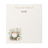 Bloc-note Coffee and Floral (Devant)