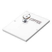 Bloc-note Coffee MagicEnjoy, 'première chose le matin', ' (Tourné)