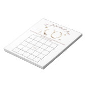 Bloc-note Coffee Themed BINGO Bridal Shower Game (Tourné)