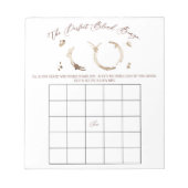 Bloc-note Coffee Themed BINGO Bridal Shower Game (Devant)