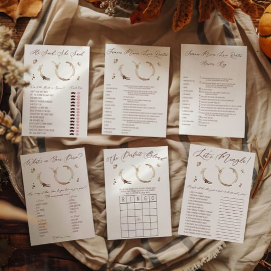 Bloc-note Coffee Themed What's in Your Purse Shower Game