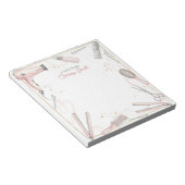 Bloc-note Coiffeur Personnalisé Coiffeuse Rose Styling (Incliné)