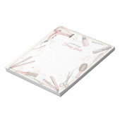 Bloc-note Coiffeur Personnalisé Coiffeuse Rose Styling (Tourné)