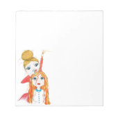 Bloc-note Coiffeuse coupe de cheveux (Devant)